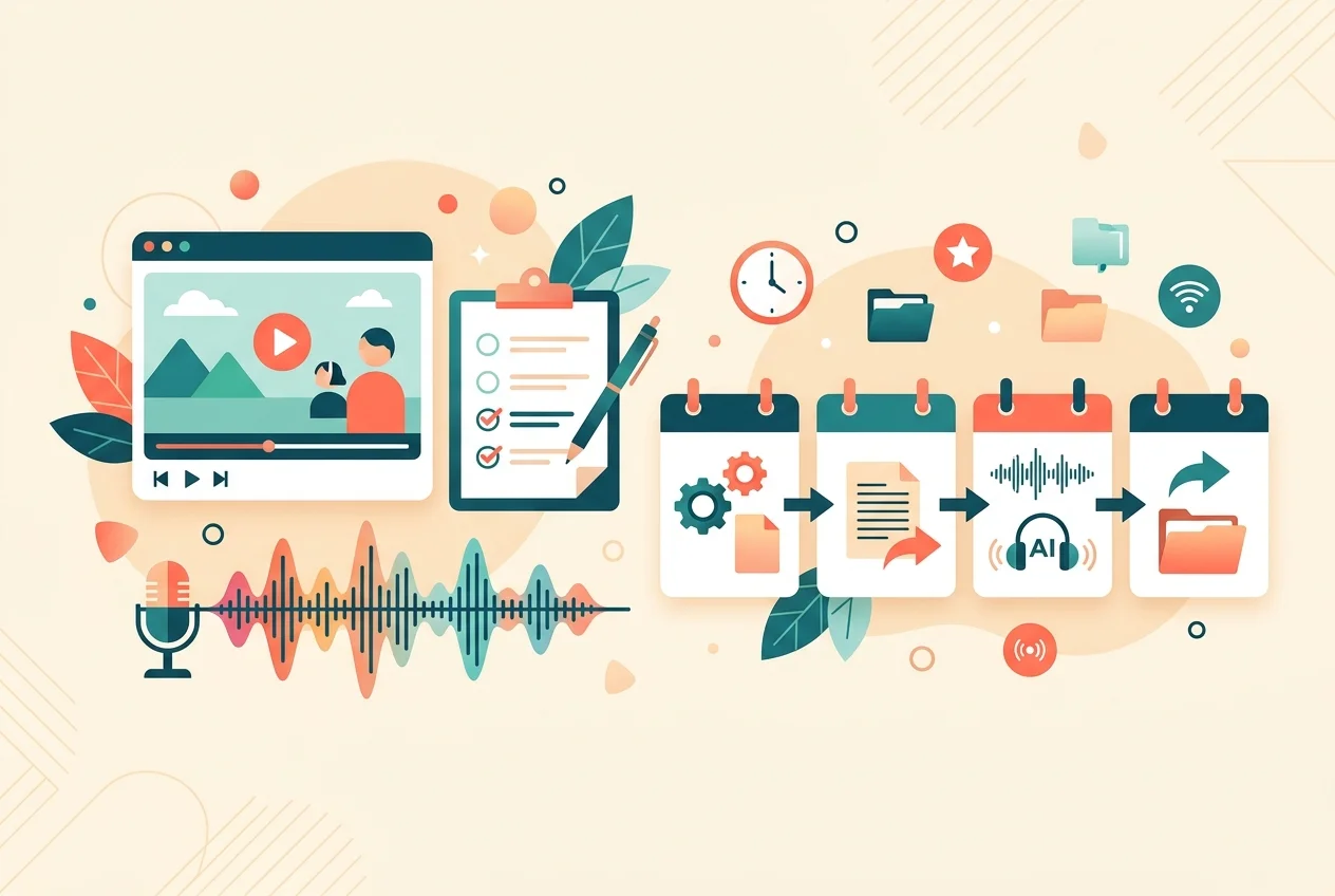 YouTube AI Voiceover SOP: A Repeatable Workflow (Templates + Checklist)